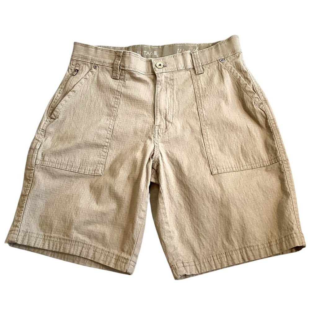 Weatherproof Vintage Men’s‎ Trail Utility Shorts, Light Tan Size 30 Style W2S010